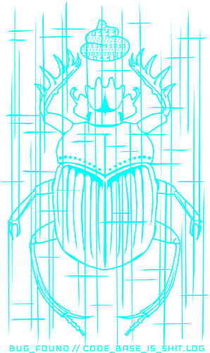 CODE_BASE_IS_SHIT // #00FFFF - cyberpunk, code, programming, nerd, rrg.exe, shit code, tech humor, developer, admin, bug, scarab, computer bug, dark art, glitch, geek